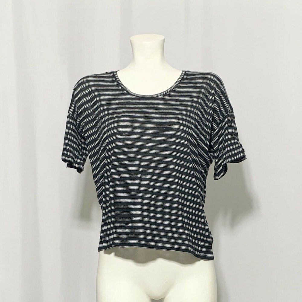 Joie 100% Linen Bell Short Sleeve Small